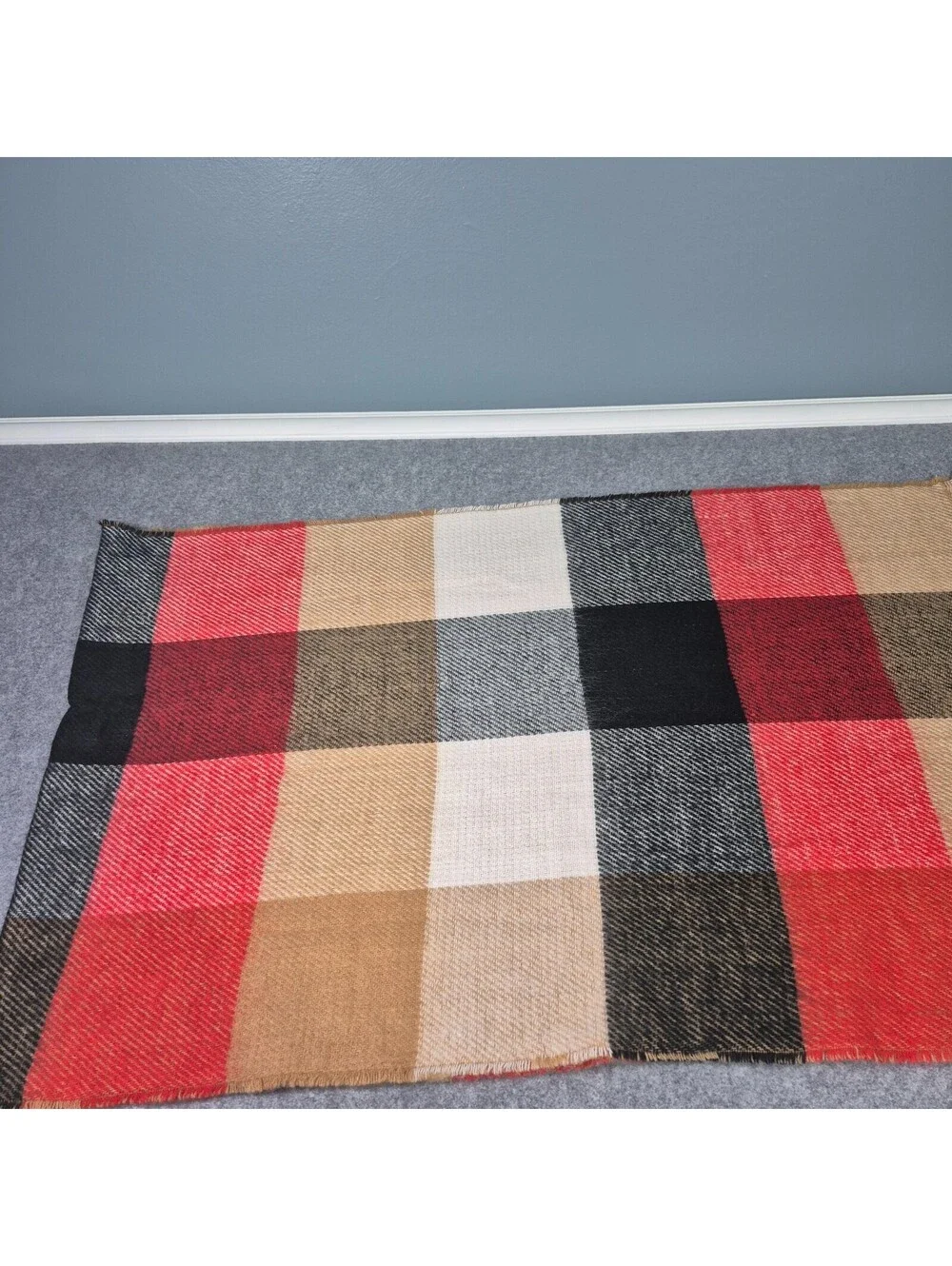 Sonoma Goods For Life Geo Oblong Scarf Tan OS Cozy Winter Stylish Warm